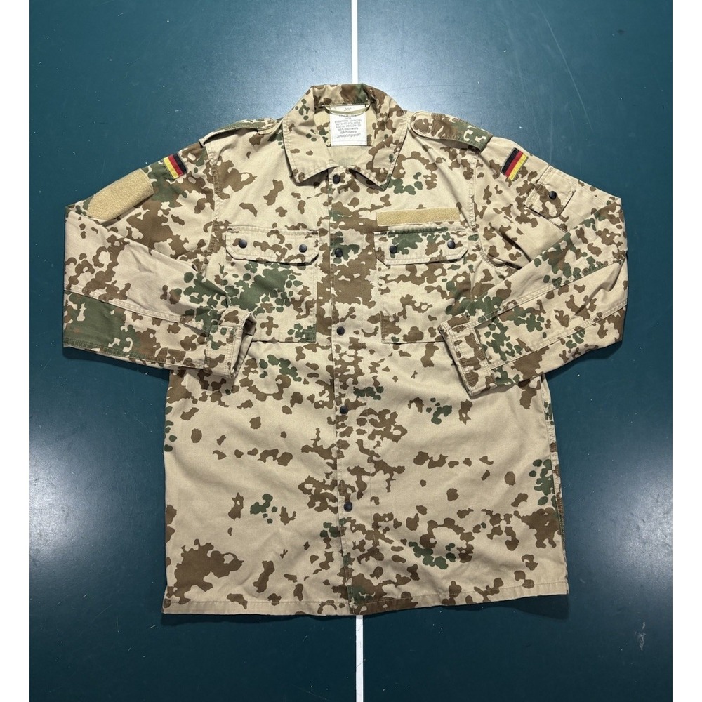 German Bundeswehr Tropentarn Desert Camo Field Shirt Jacket Military Army Large